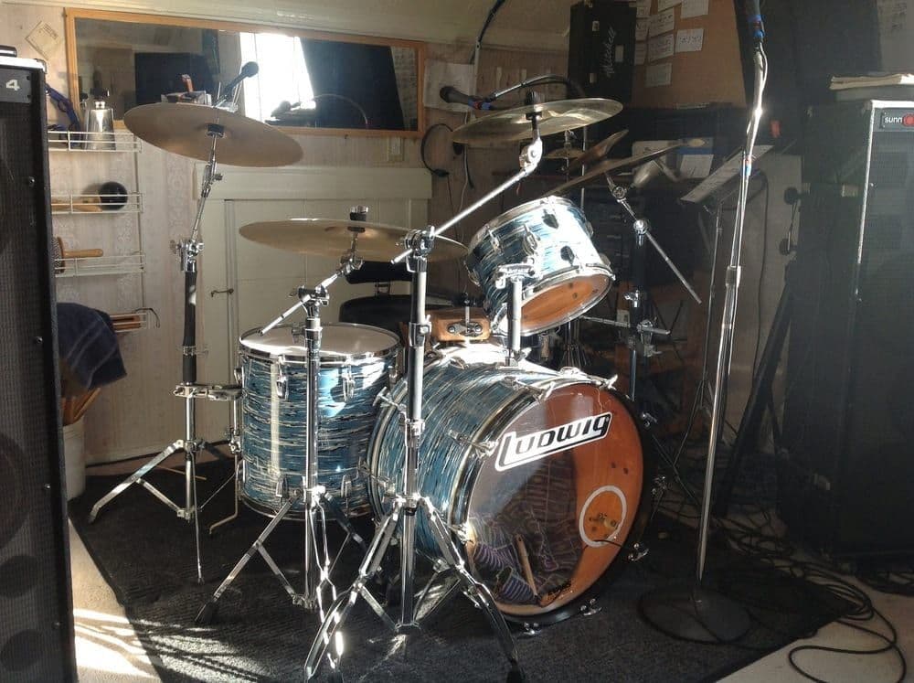 Drum practice session